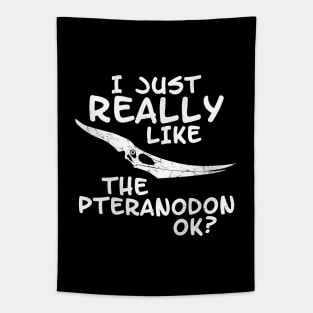 Pteranodon fossil skull Tapestry