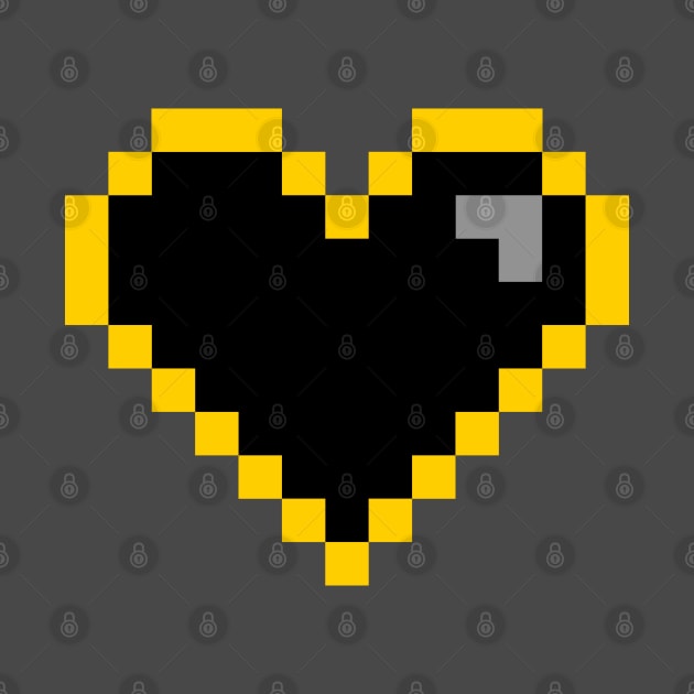 Bat Pixel Heart by Dellan