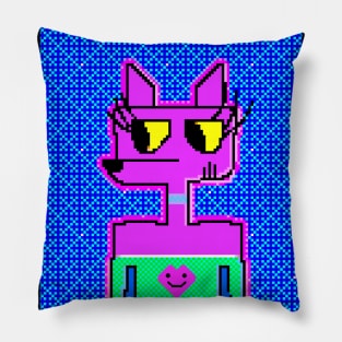 Pixel Pink Dog Pillow