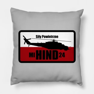 Polish Mi-24 Hind Patch Pillow