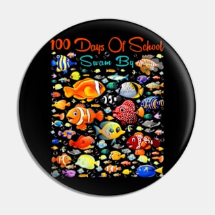 100 Days Of School Swam By Ocean Fishes 100 Days Smarter Kid Pin