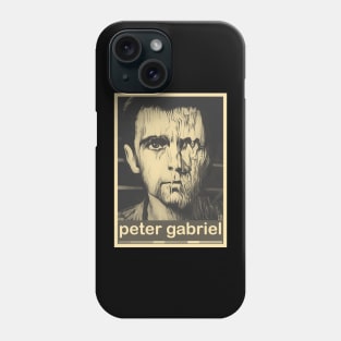 peter gabriel - brown cream  retro shirt Phone Case