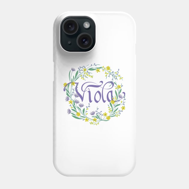 Name Viola Phone Case by oleo_graphy