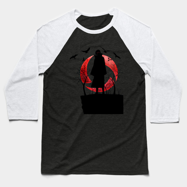 itachi uchiha mangekyou sharingan naruto baseball t shirt