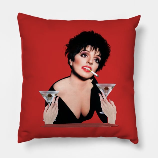 Liza Minnelli Pillow by Indecent Designs