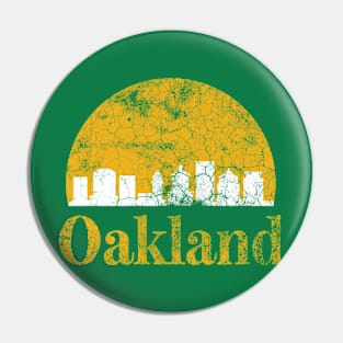 Oakland city skyline Pin