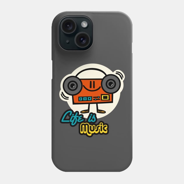 Life is Music Phone Case by ilaamen