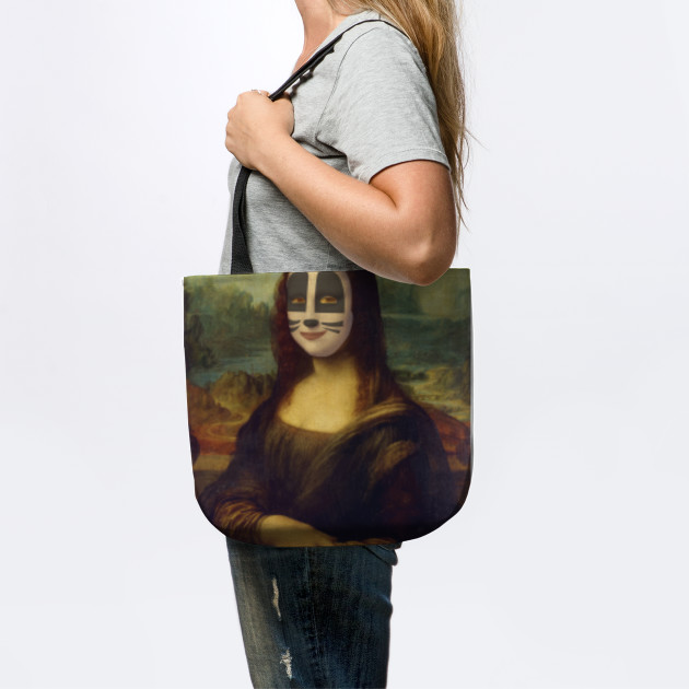 Funny Cat Face Mona Lisa Art Tote Teepublic Au