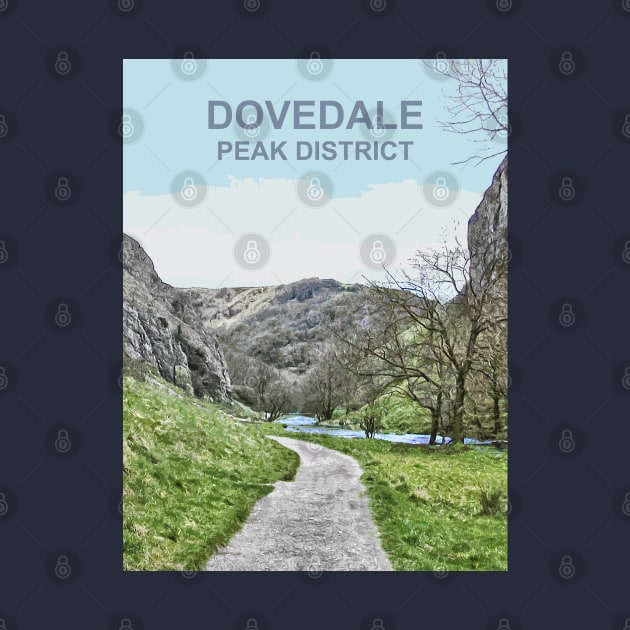 Dovedale, Peak District, Derbyshire art. English countryside. by BarbaraGlebska