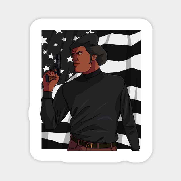 Black Panther Party Magnet by Noseking