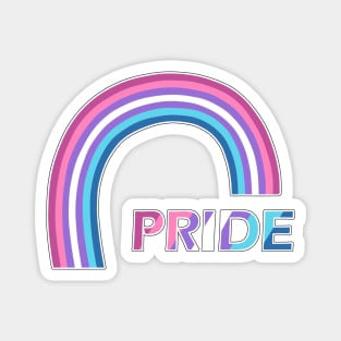 Bigender rainbow pride Magnet