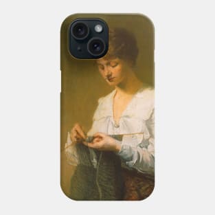 Knitting for Soldiers by Julian Alden Weir Phone Case