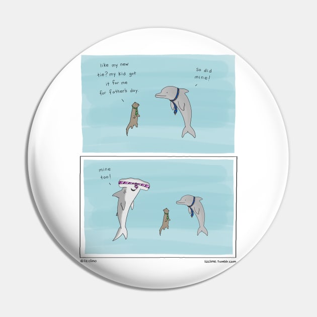 Fathers Day Pin by Liz Climo