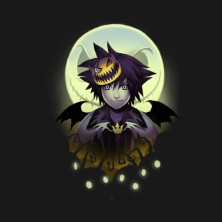 Dark Kingdom Hearts Sora - Halloween Moon Costume - Spooky Video Game T-Shirt