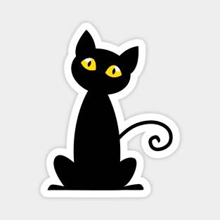 Black Cat Magnet