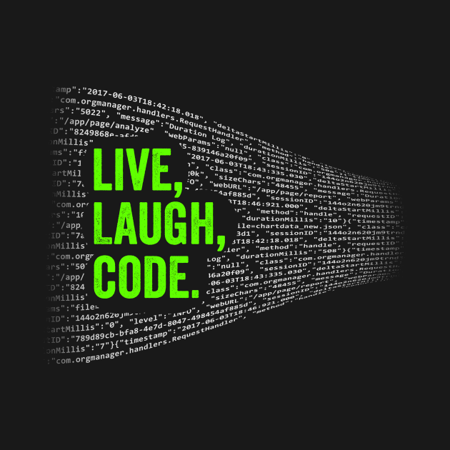 Live Laugh Code by Horisondesignz