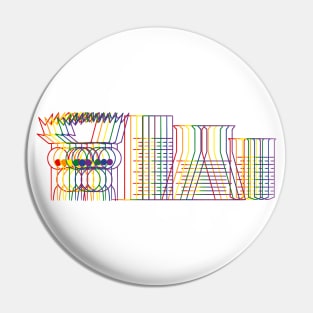 Beaker Science Pun - Pride Rainbow Edition Pin