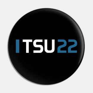 TSU 22 Design - White Text Pin