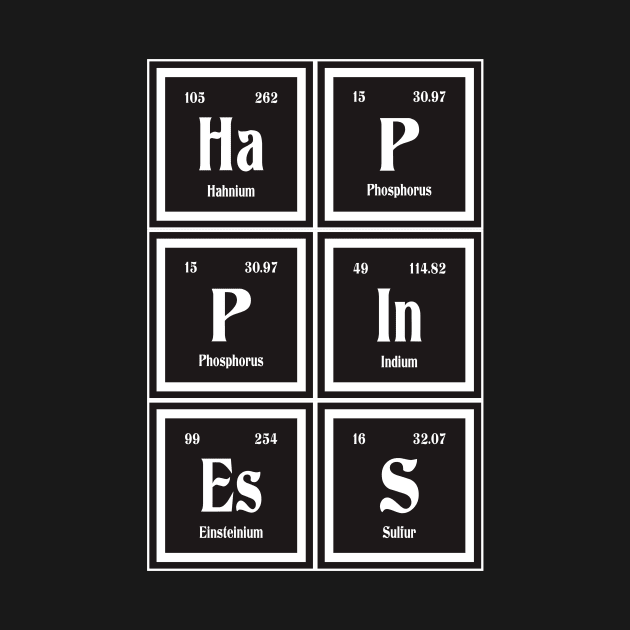 Happiness - Periodic Table by Maozva-DSGN