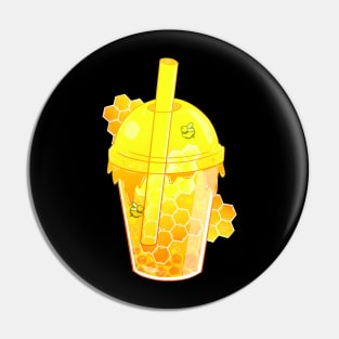 Honey Bee Boba Pin