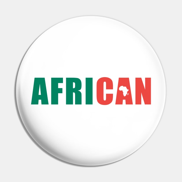 African Typography Pin by amalya