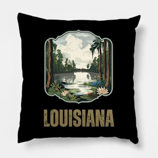 Louisiana Sate USA Pillow