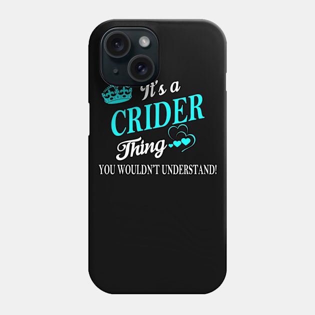 CRIDER Phone Case by Esssy