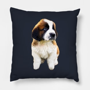 St Bernard Cute Puppy Dog Pillow