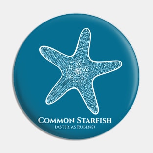 Common Starfish with Common and Scientific Names - marine design Pin