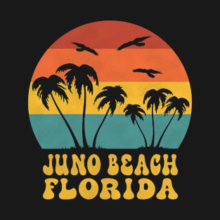 Retro Vintage 70s Sunset Juno Beach Florida T-Shirt