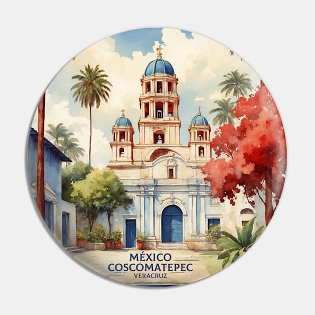 Coscomatepec Veracruz Mexico Vintage Tourism Travel Pin by TravelersGems