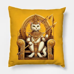 Egyptian cat king Pillow