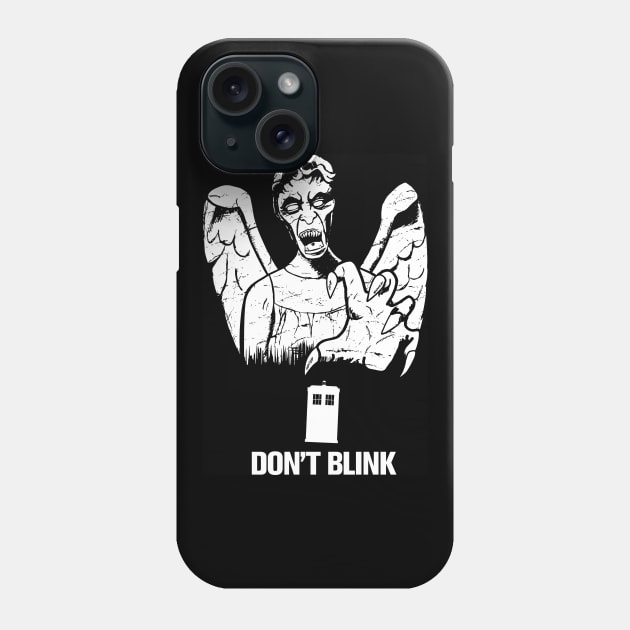 Doctor Who Weeping Angel "Don't Blink" Phone Case by Paranormal Punchers