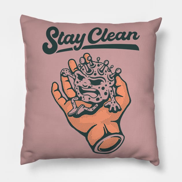 Stay clean Pillow by sharukhdesign