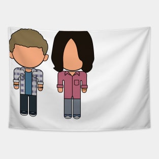 Bill and Ted Face The Icons - "Vector Eds" Tapestry