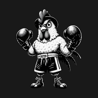 funny boxing chicken want to fight T-Shirt