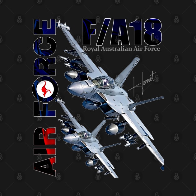 RAAF Australian Air Force FA18 Hornet Fighterjet by aeroloversclothing