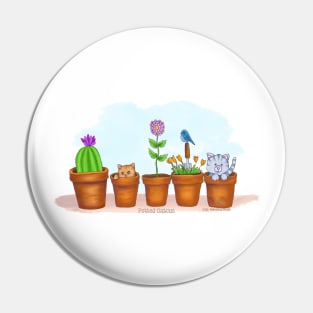 Potted CATcus Pin