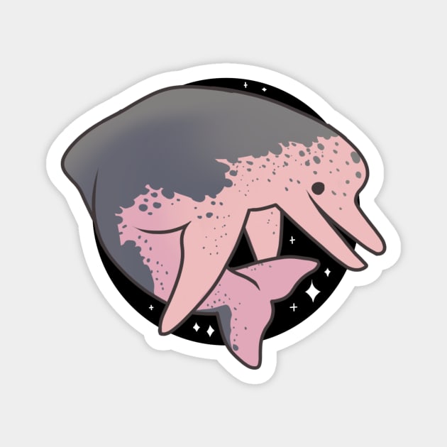 Amazon River Dolphin Magnet by owlapin