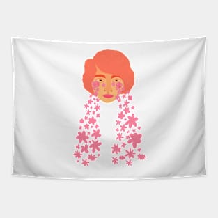 Floral tears Tapestry