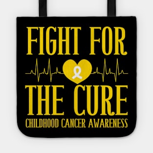 fight for the cure, childhood cancer awareness Tote