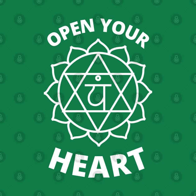 Open Your Heart Chakra- Green by Mey Designs