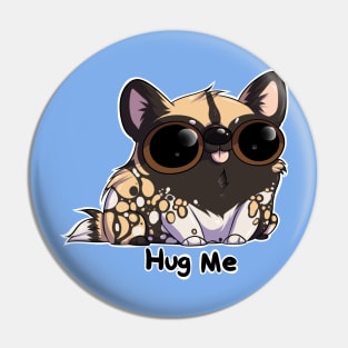 Hug Me African Wild Dog Edition Pin