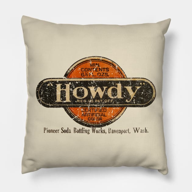 PSDW HOWDY BEER Pillow by ngilerterus