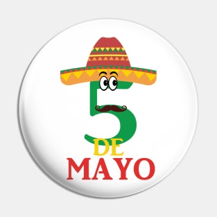 Cinco de Mayo Mexican Celebration Pin