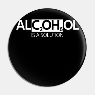 Funny Alcohol Scientist Chemist Cool Academic Student Gift Pin