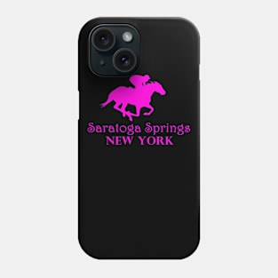 Saratoga Springs New York Horse Racing Phone Case