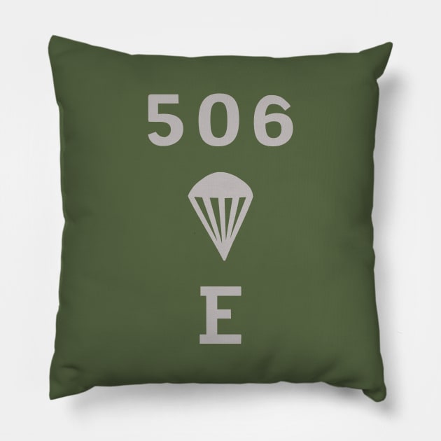 WW2 506 pir Easy Company Flag Pillow by Jose Luiz Filho