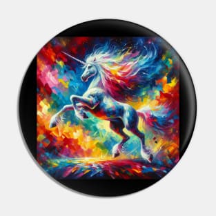 Unicorn Study - Fantasy AI Pin