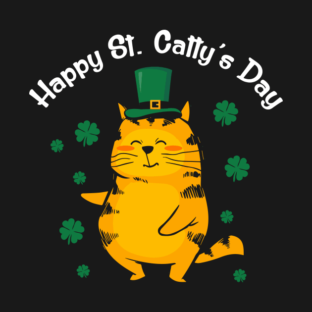 Cute Happy St. Catty's Day St. Patrick's Day 2020 by theperfectpresents